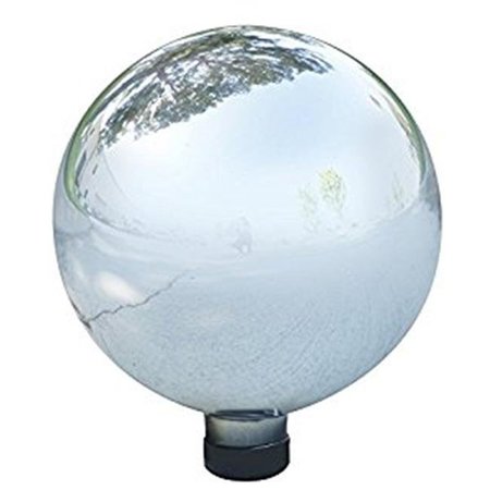 LUCENT Glass Gazing Globe; Silver LU34949